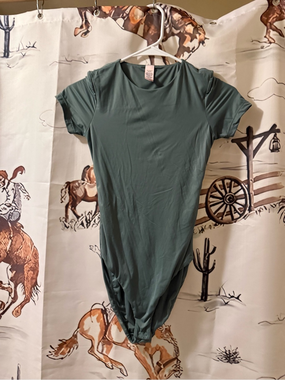Victoria's Secret Short Sleeve Bodysuit in Teal